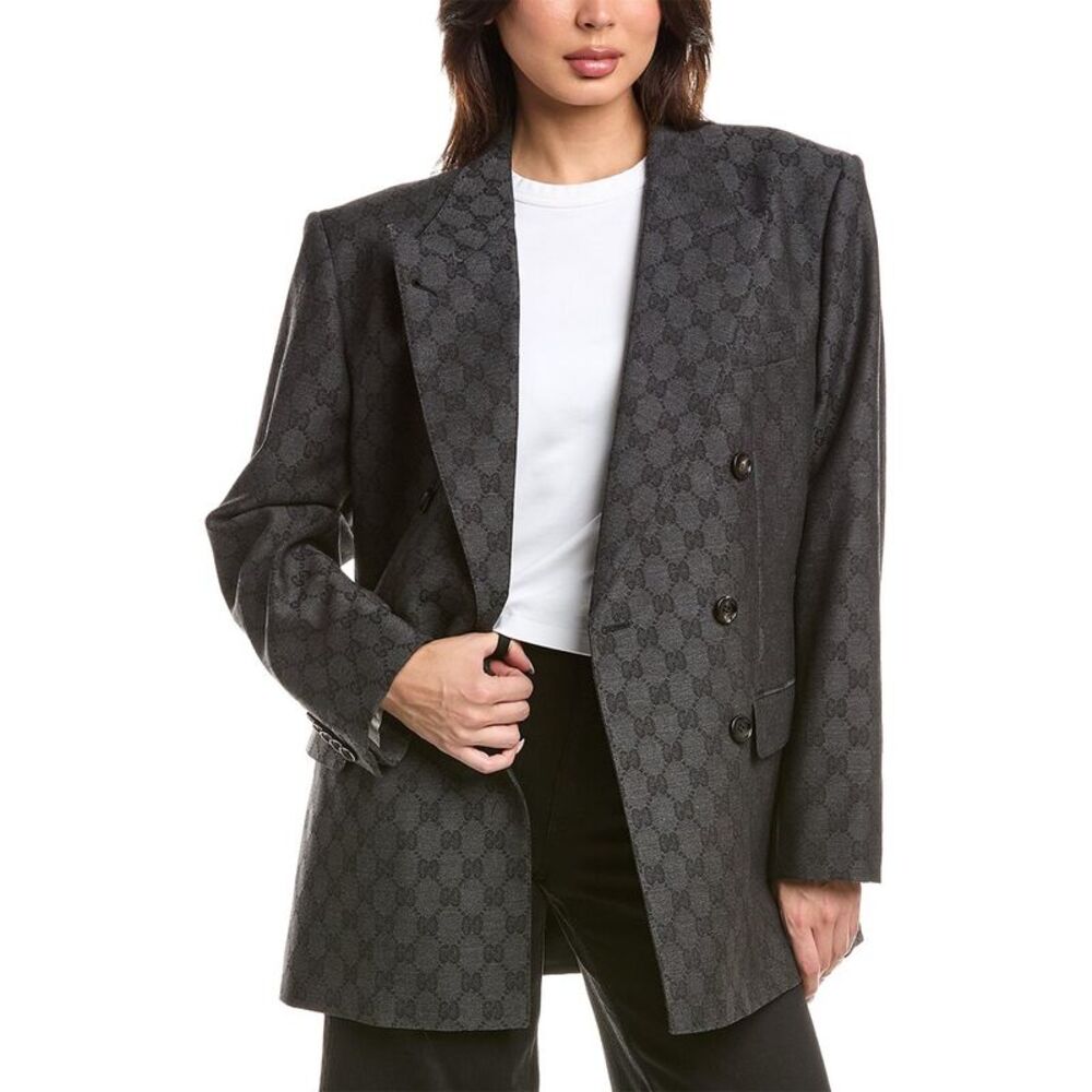 Gucci Womens Wool Jacket, Grey